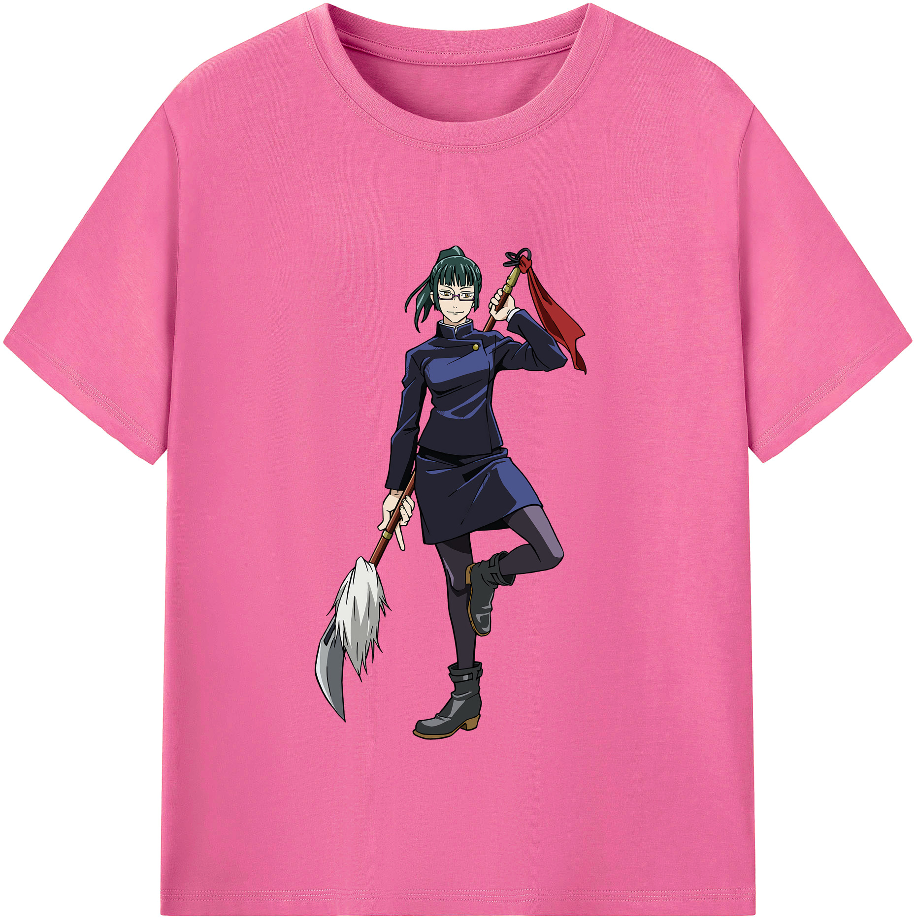 （画像用） 呪術廻戦 Jujutsu Kaisen レディースカジュアルプリントTシャツ（綿100％）